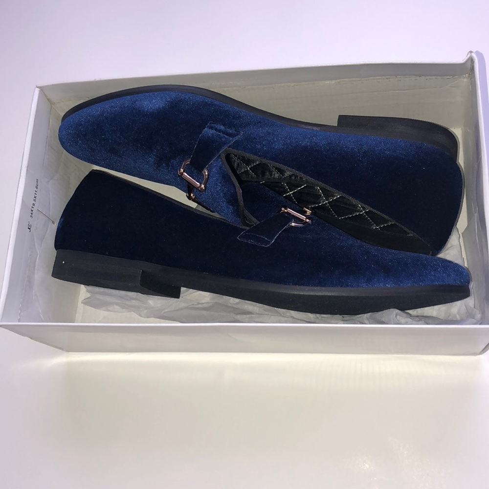 Men's Coine Blue Velvet Loafers